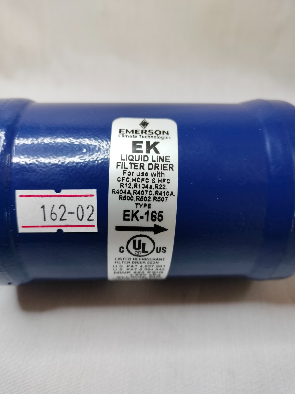 Emerson EK-165 EK165 EK Liquid Line Filter Drier MWP 680 PSIG Made in Mexico