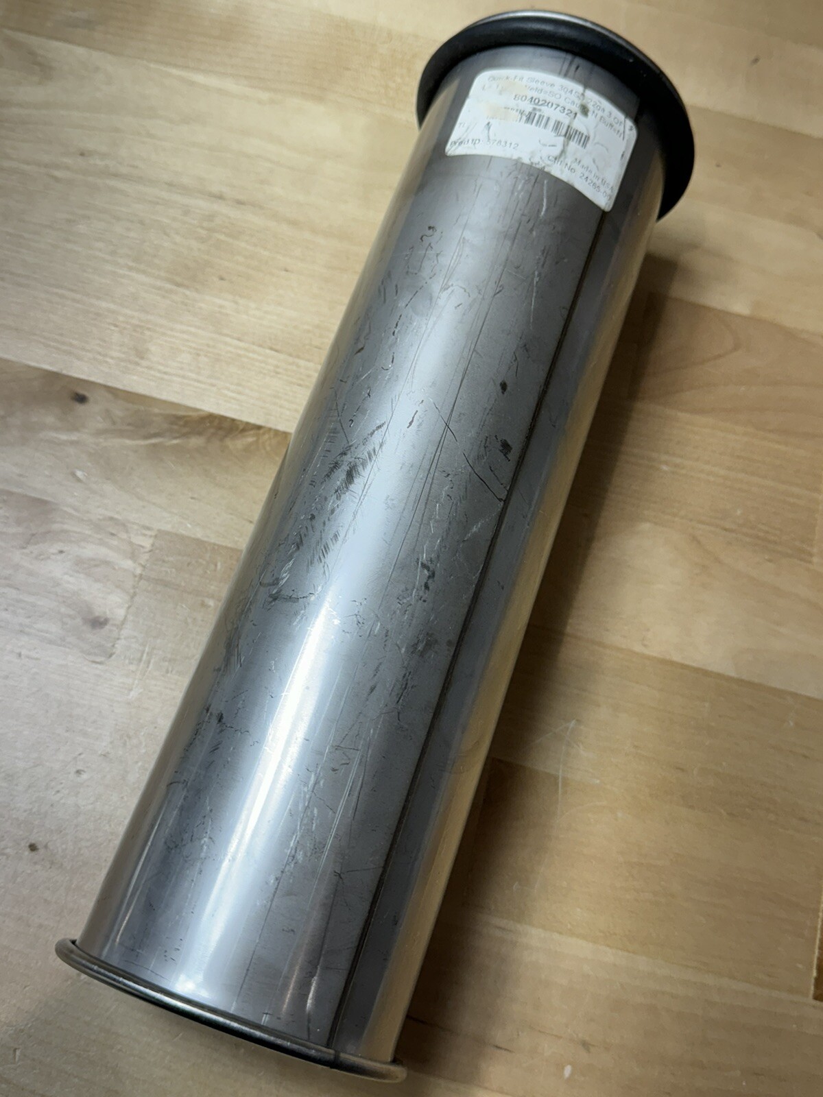 Quick-Fit Sleeve: Stainless Steel, For 3 in Duct Dia, 11-1/4″ Overall Lg, 3″ Inl