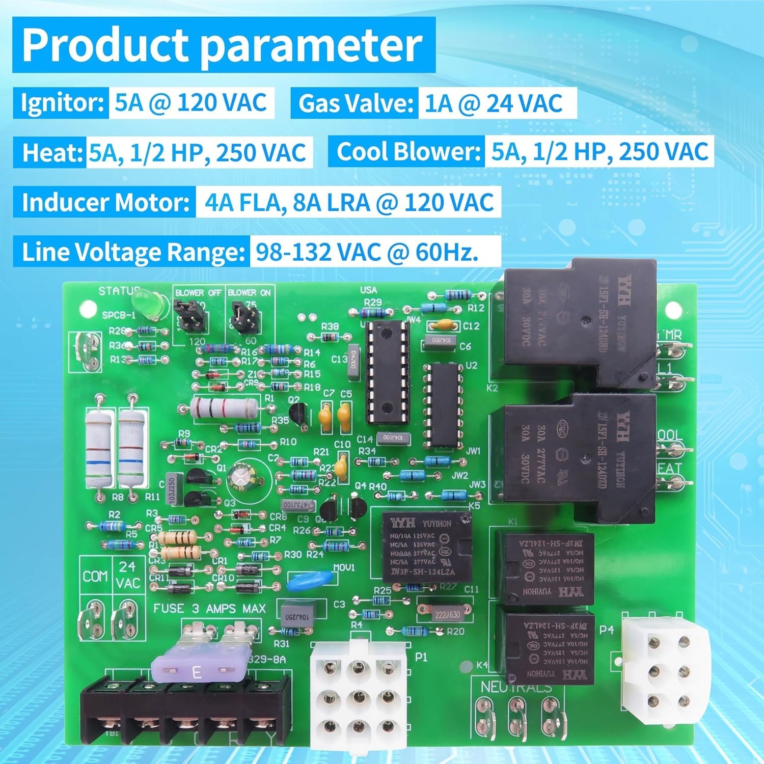 Reliable Furnace Control Board for Coleman Evcon – After-Sales Support Included