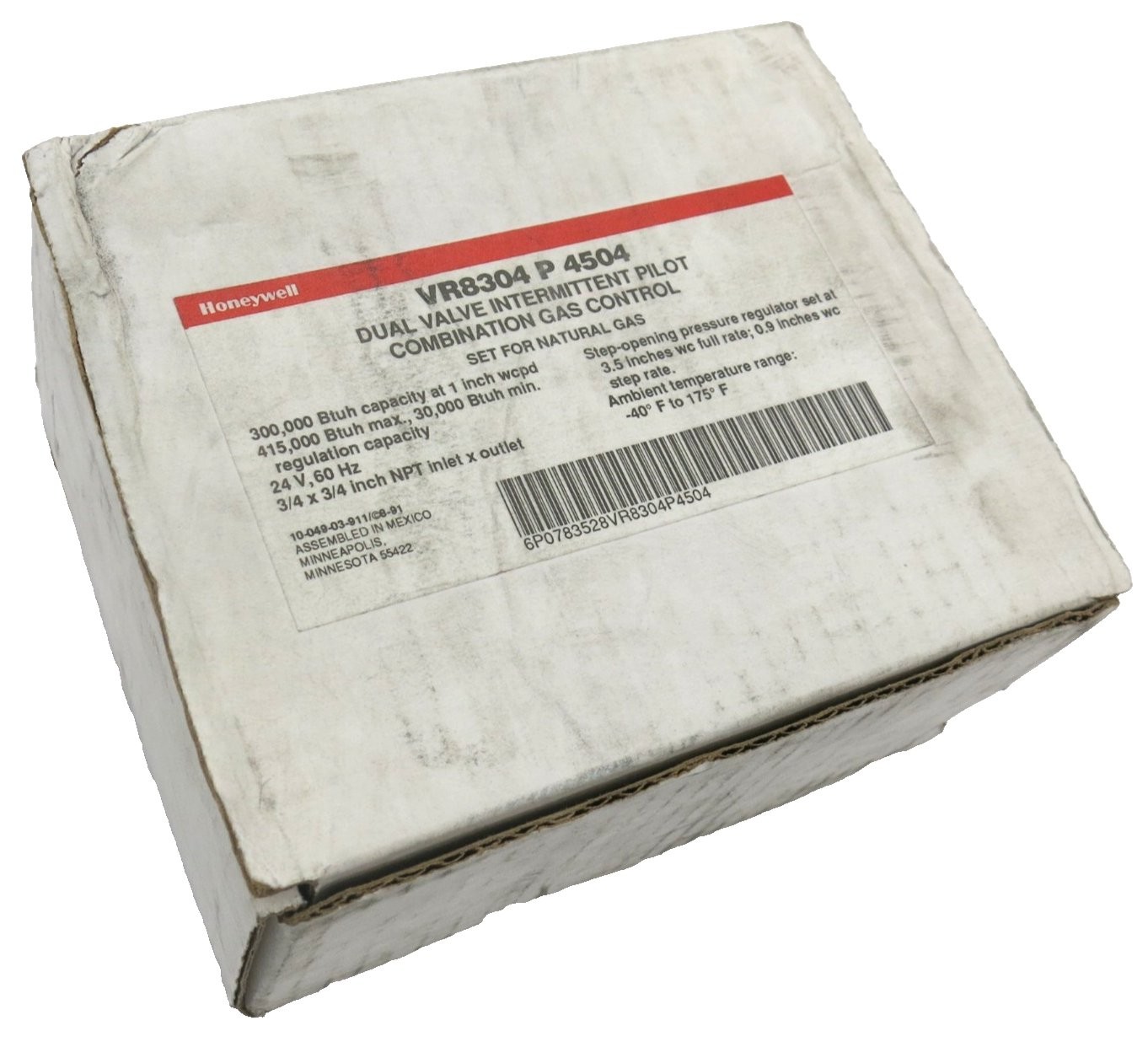 Honeywell VR8304 P 4504 Dual Valves Intermittent Pilot 24 V 60 Hz NOS