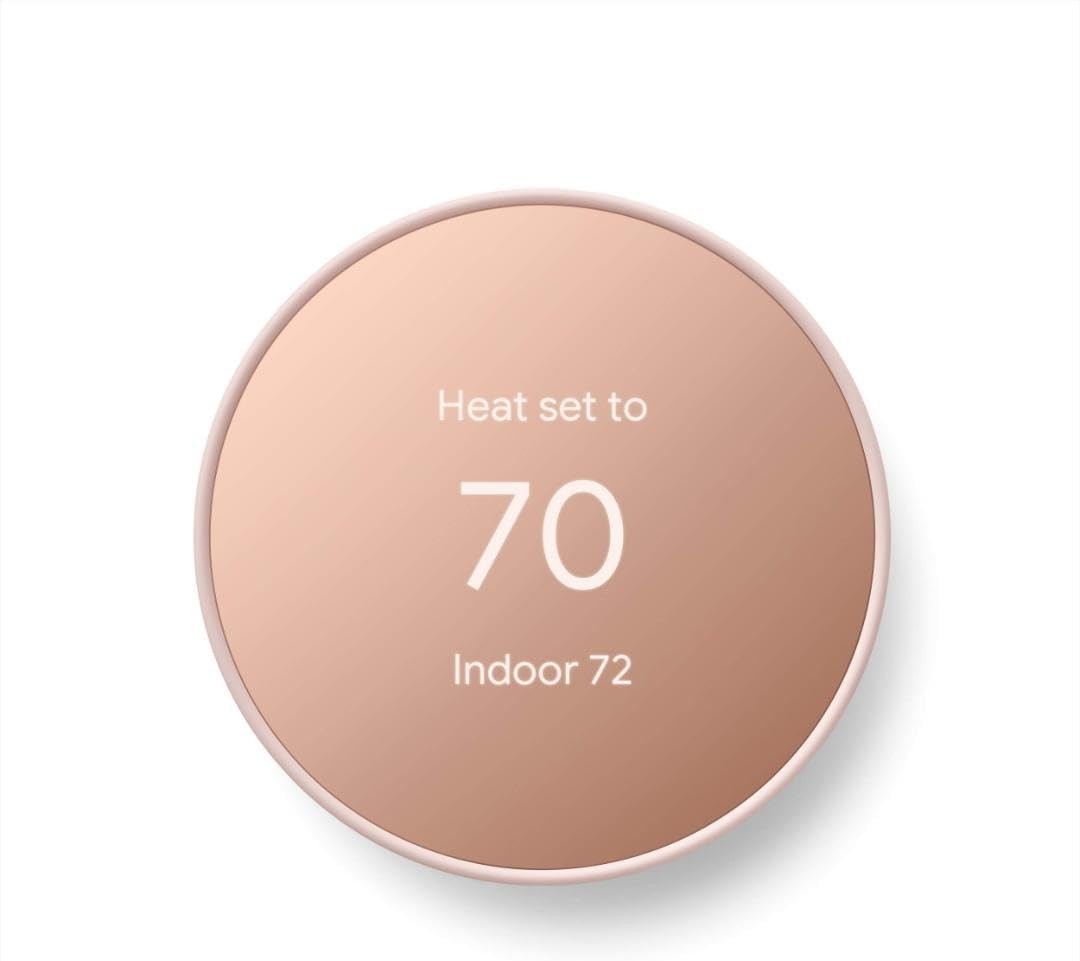 Google Nest Thermostat Smart Thermostat for Home Programmable Wifi Sand
