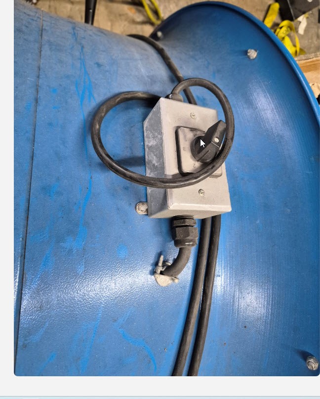 Patterson 34” High Velocity Industrial Fan. 120V on Wheels
