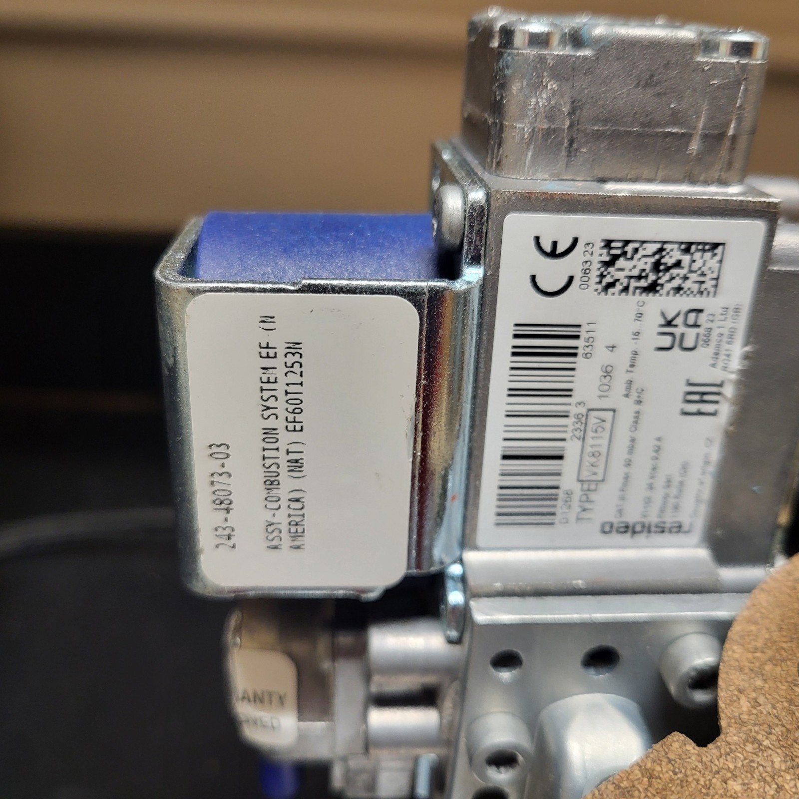 Bradford White 265-54044-01 Blower and Gas Valve