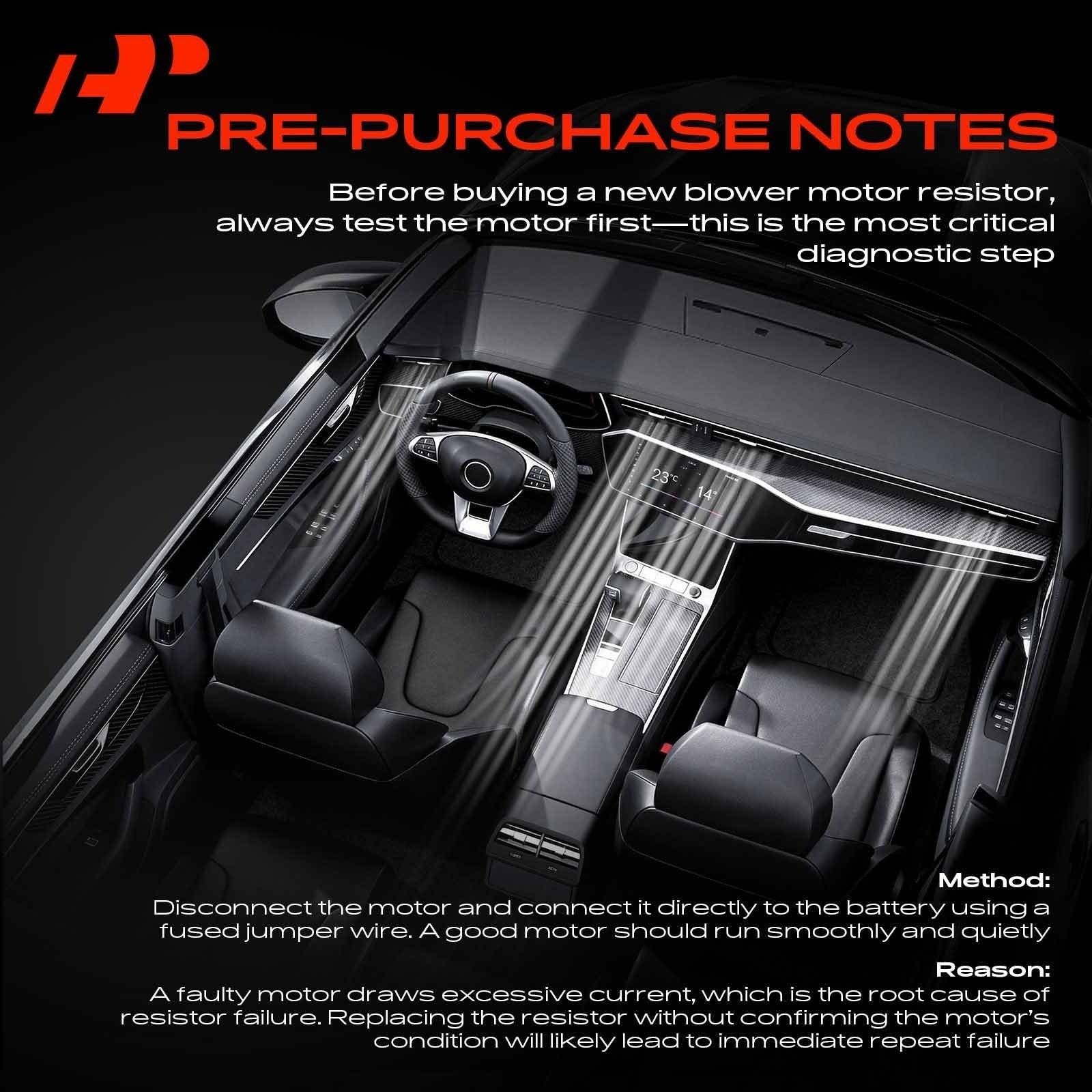 A-Premium HVAC Blower Motor Resistor for Hyundai & Kia Models