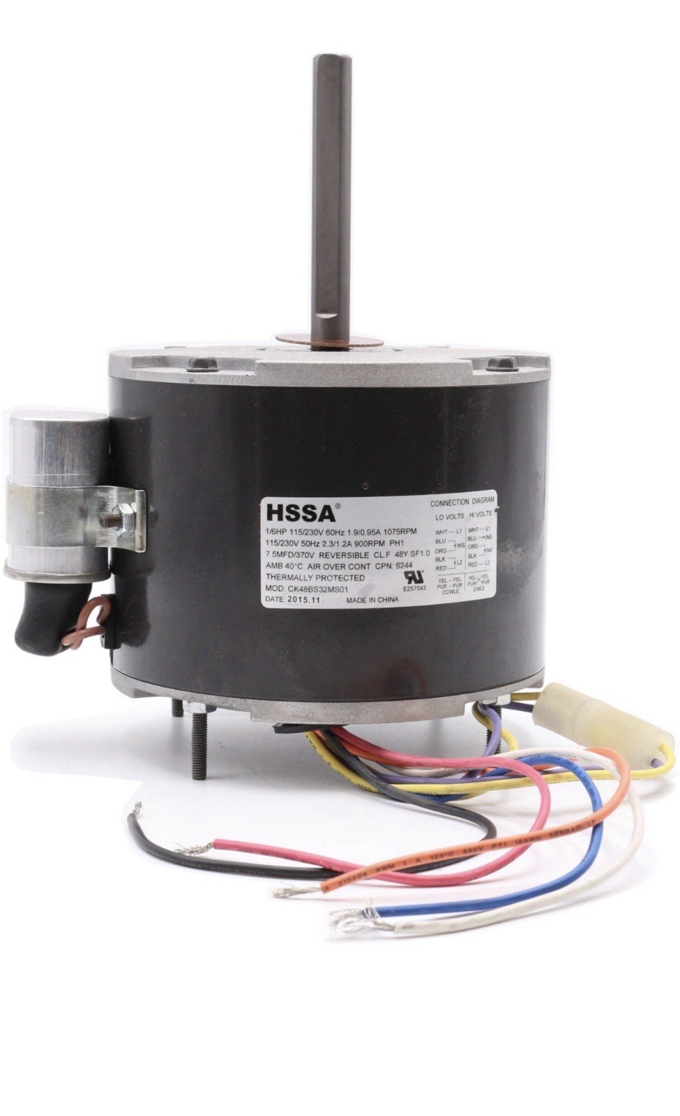Captive Aire Direct Drive Exhaust/ Make Up Air Fan Replacement Motor1/6 HP 1/115