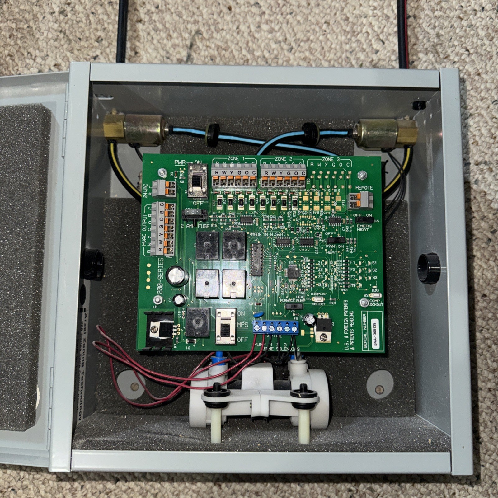Arzel Zoning PAN-00202 MPS 202 2 ZONE Control Box Panel Used