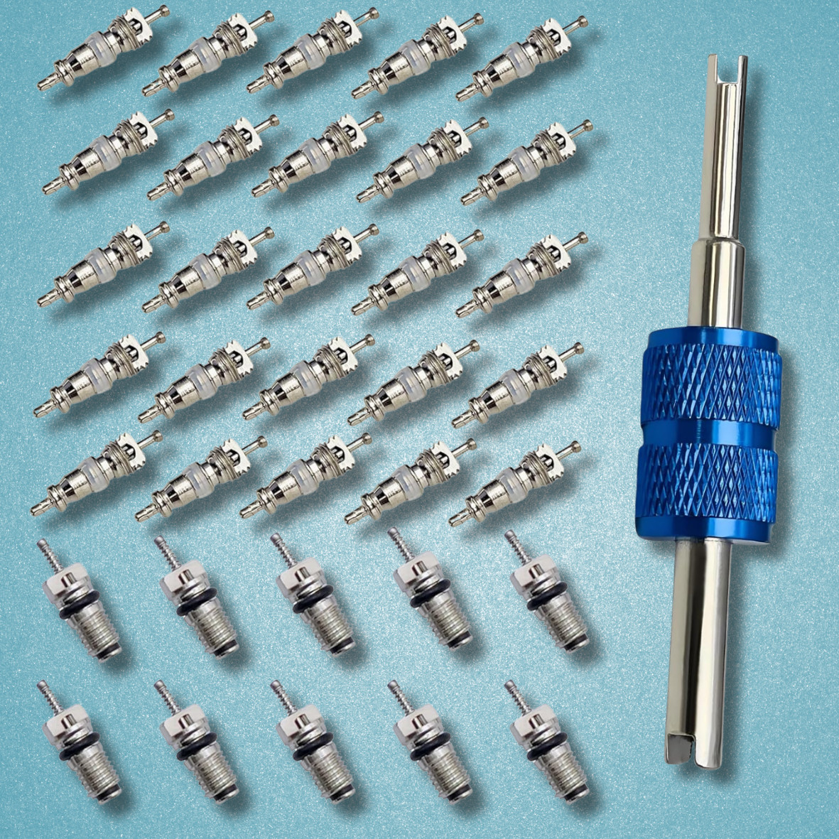 Air Conditioning Valve Core A/C R12 R134A Refrigeration Schrader Valve Cores for