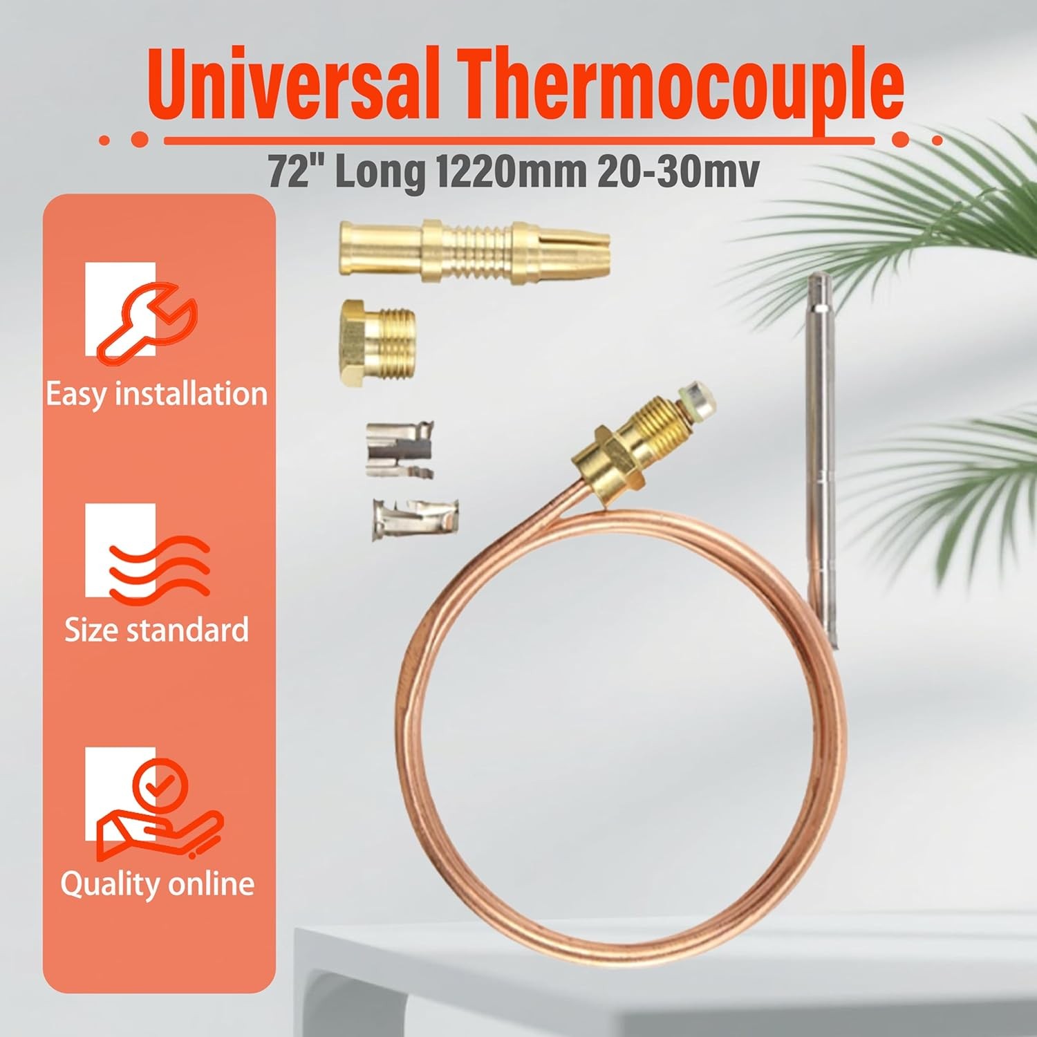 10PC For Robertshaw Thermocouple 72” 1980-072 AP5668476 M1296X Q340A1116 T-094
