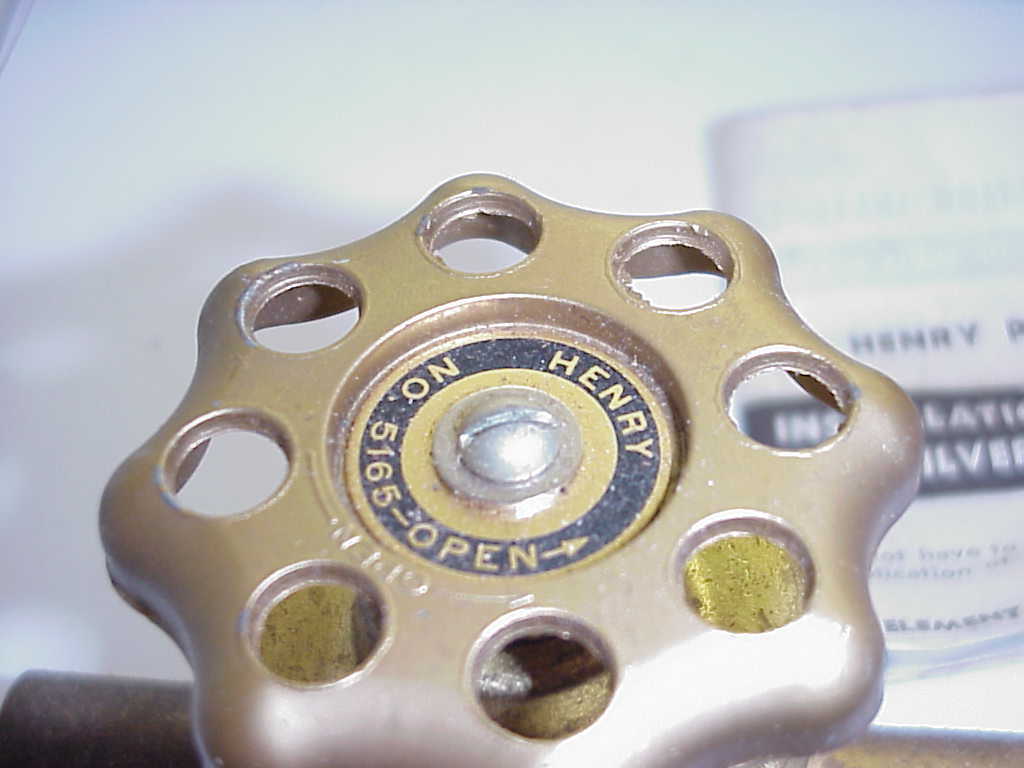 HENRY 5165 PACKLESS 5/8″ O.D. GOLDEN BANTAM GLOBE VALVE 500 PSI NOS- *FREE SHIP*