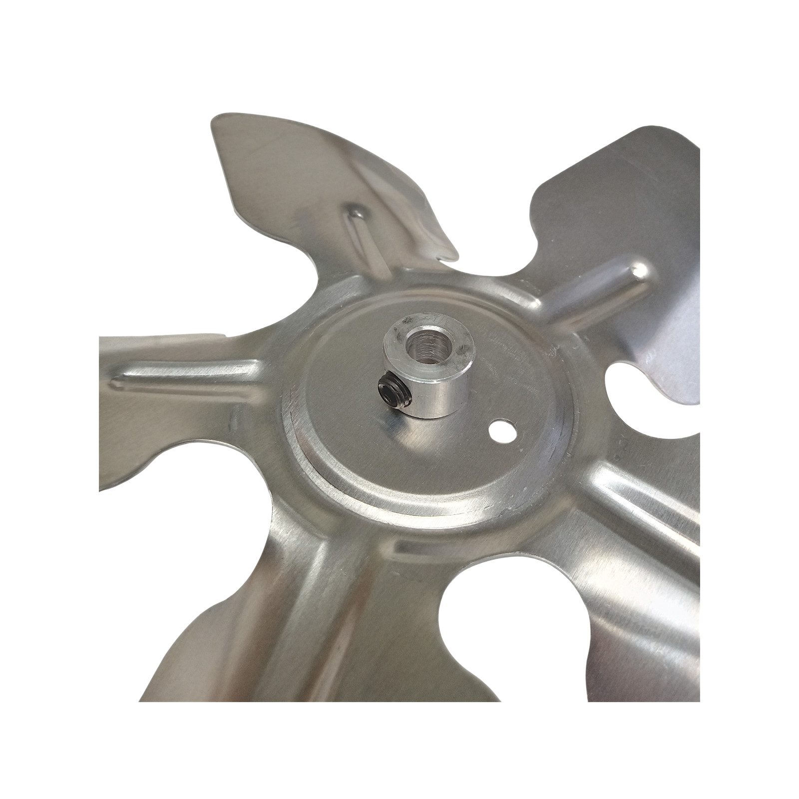 A65832 Metal Fan Blade 8″” Diameter 5 Blades 5/16″” Bore Hub CW 27 Degree Prop
