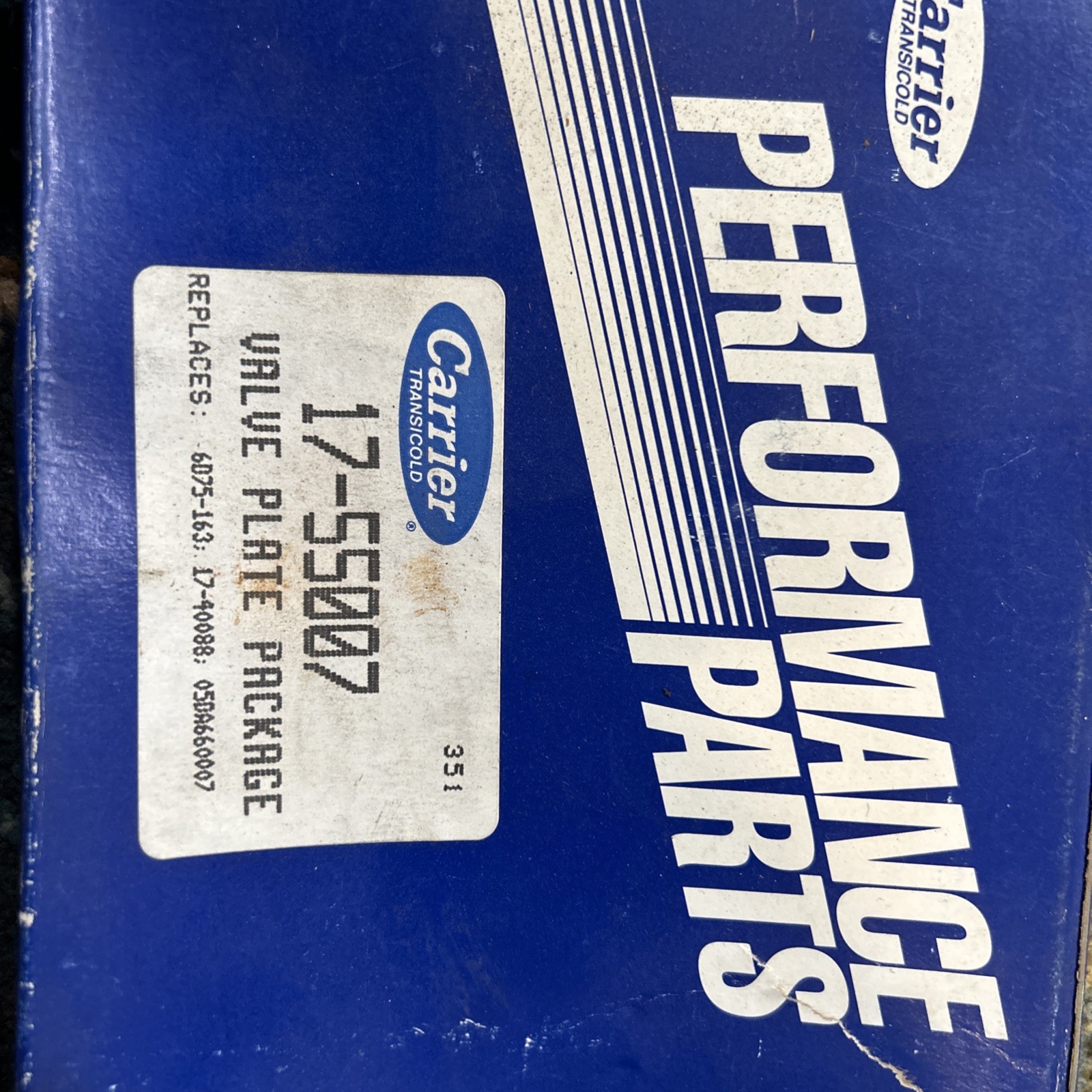 Carrier 17-55007 Valve Plate Package