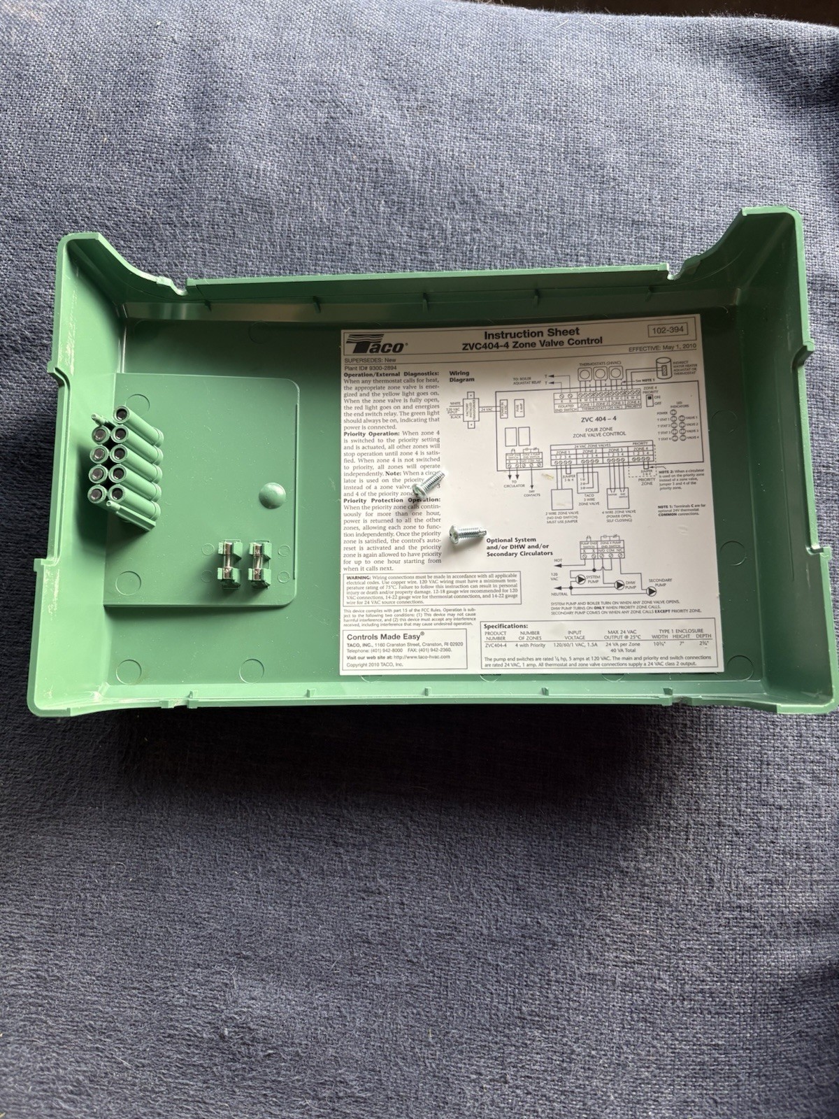 Green Taco ZVC404 Valve Control