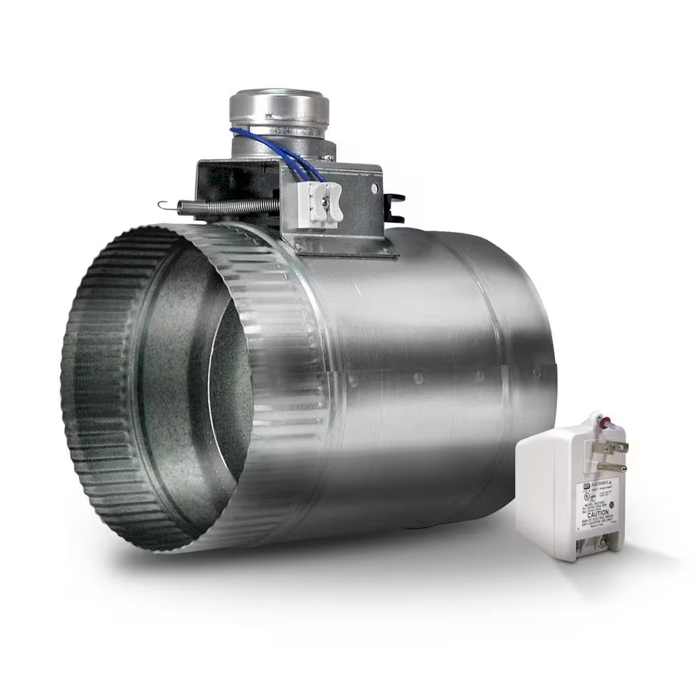 6 In. Motorized Adjustable Damper, Open