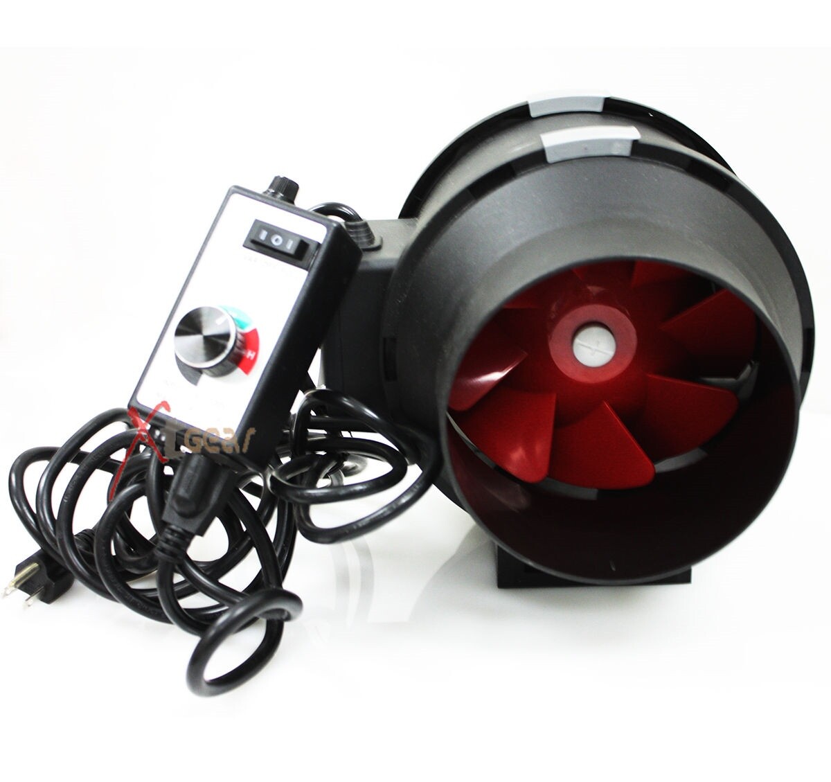 New 6″ Inline Mixed Flow Fan 341CFM 60Hz 120V 70W 6 Inch w/ Fan Controller