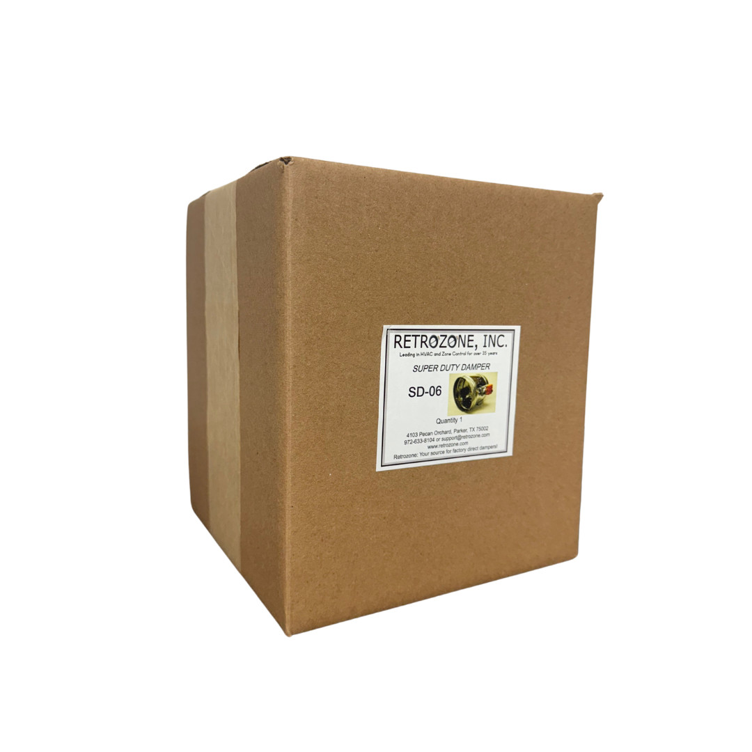 SD 6″ Belimo 3 wire Motorized 24v round zone control damper