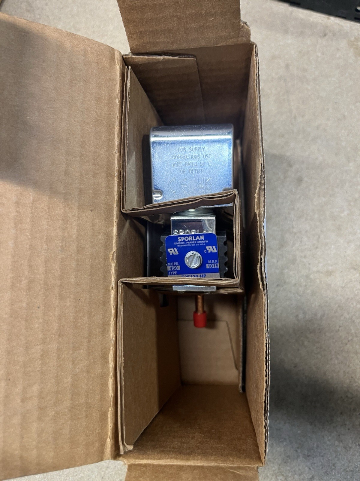 NEW Sporlan E2S120-HP Refrigeration Solenoid Valve 1/4” ODF