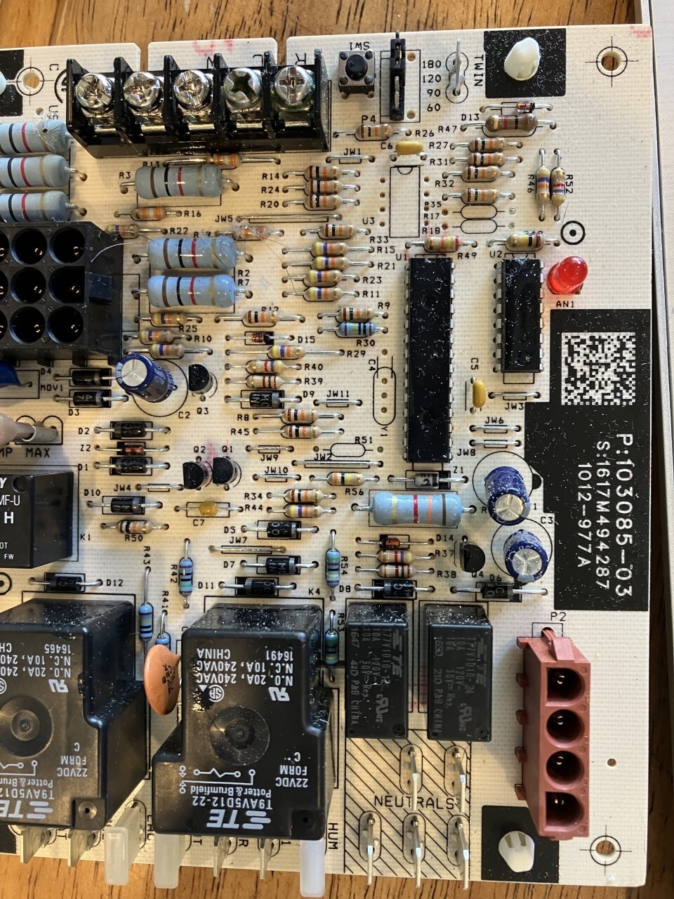 94w83/ 103085-03, Ignition Control Board, Single-Stage PSC Motors, 18-30 V