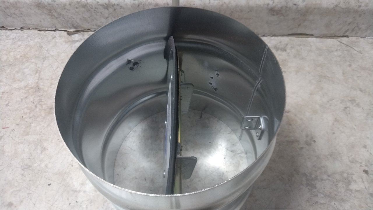 Dayton 3HGN8 8 In Duct Diameter 14 In Overall L Manual Control Damper