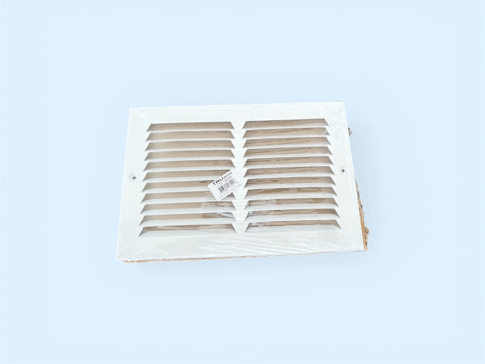 10 In. X 6 In. White Stamped Return Air vent grille (Box of 20)- NEW