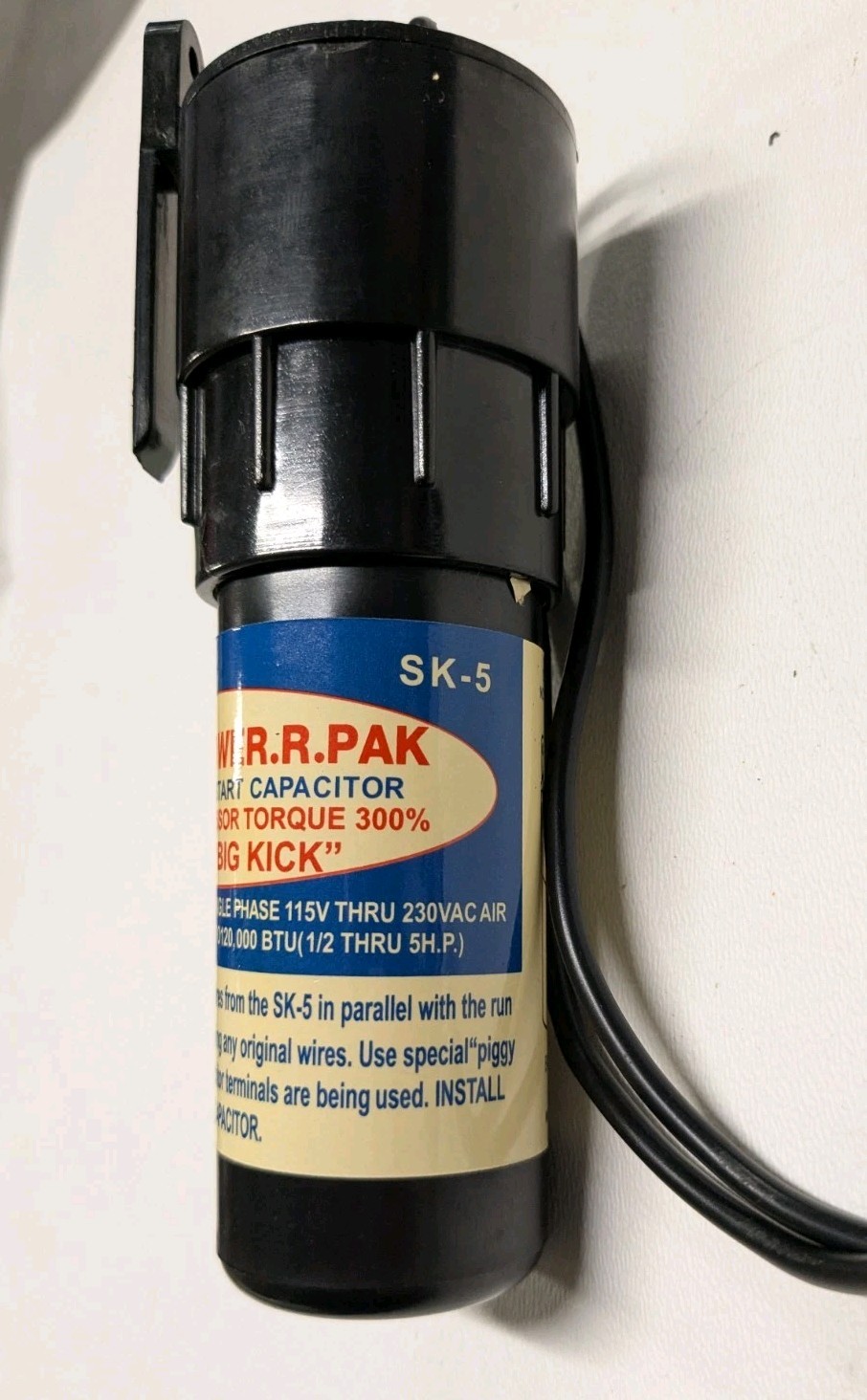 Everwell® Relay and Hard Start capacitor for A/C Compressor SK-5