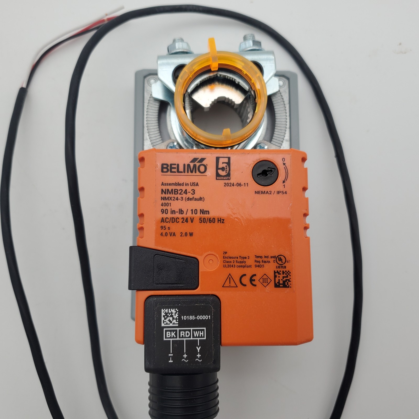 Belimo NMB24-3 Damper Actuator 90 in-lb AC/DC 24V