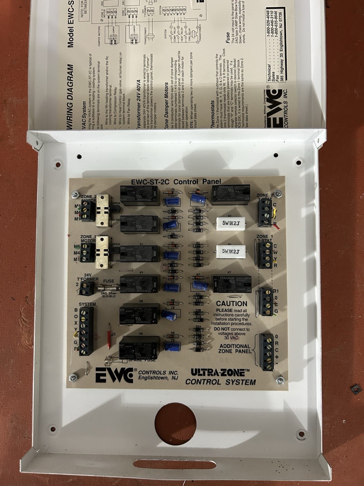 EWC Controls Zone Panel EWC-ST-2C (used)