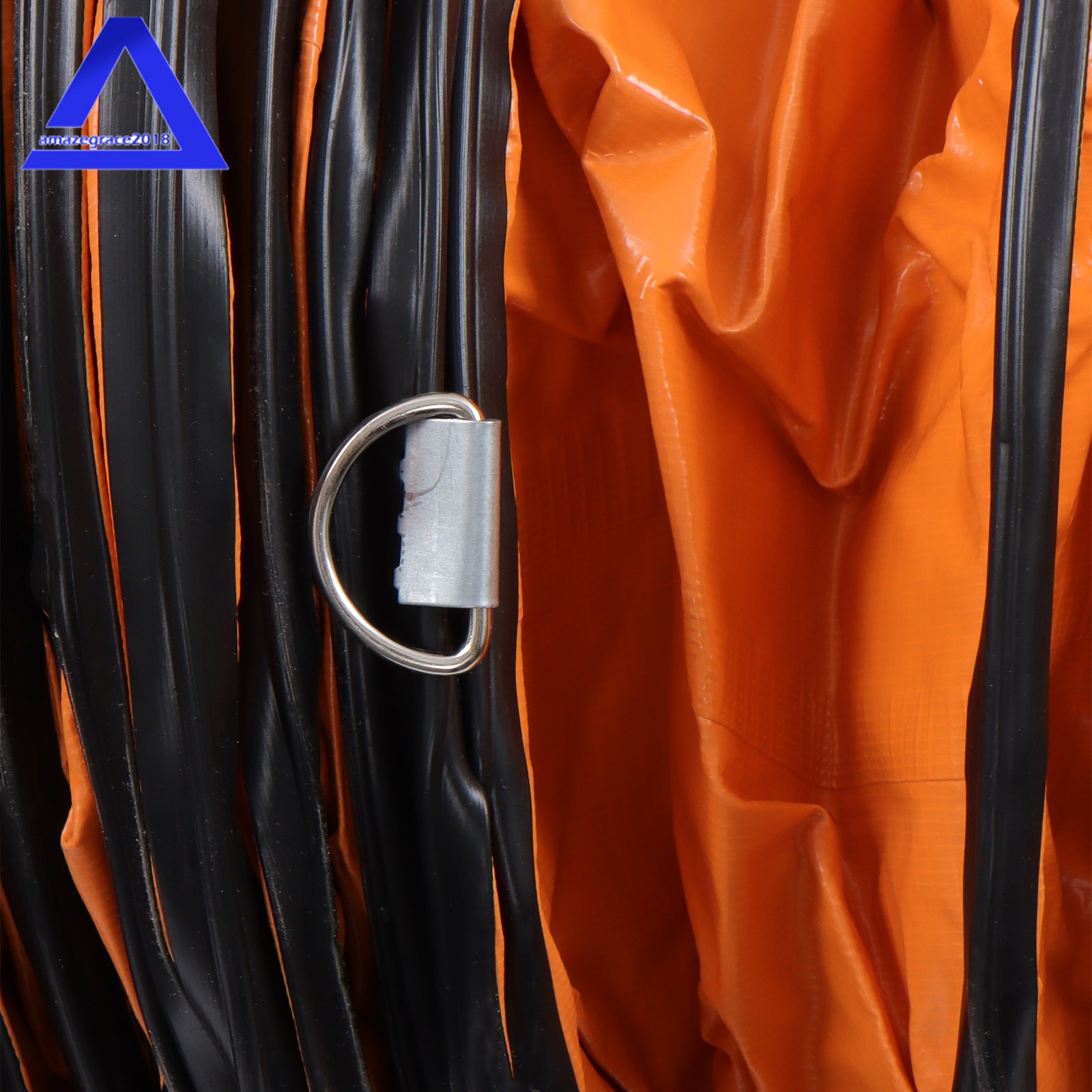 PVC Flexible Duct Hose for Ventilator Blower Fan w/ Rope & D-Ring 12″ × 32FT