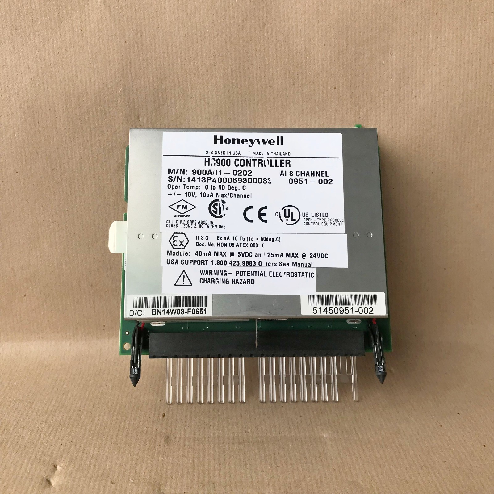 HONEYWELL HC900 CONTROLLER 8-CHANNEL 900A01-0202