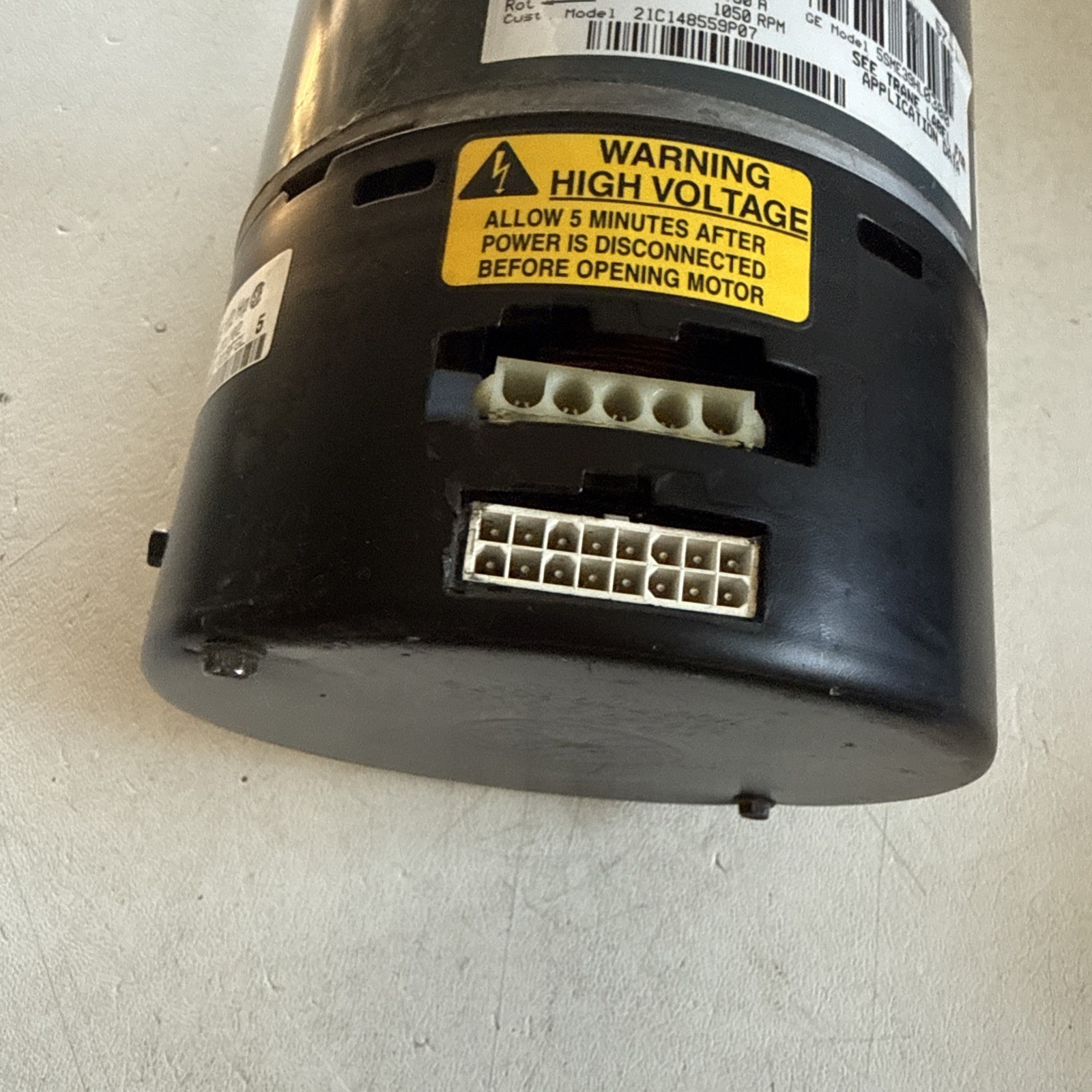 GE Motors 5SME39HL0300 OEM 1/2hp 200/230 V CCW Rotation Motor D341314P02
