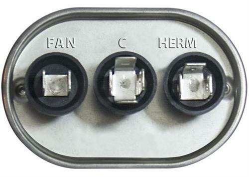 Genteq GE Oval Dual Capacitor 35/5 uf MFD 440 volt 97F9842 C4355L 97F9735