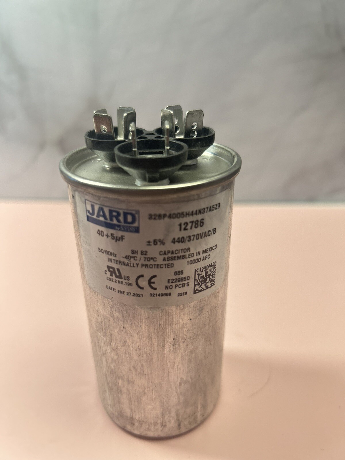 Jard by MARS 12786 40/5 MFD 440/370V Motor Run Capacitor, Round