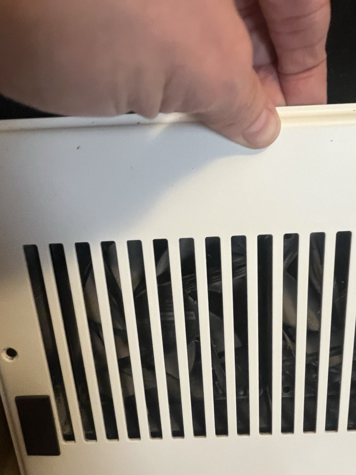 AC Infinity AIRTap T6 Wall Register Booster Fan 120 CFM 12V White 12×6. Tested.
