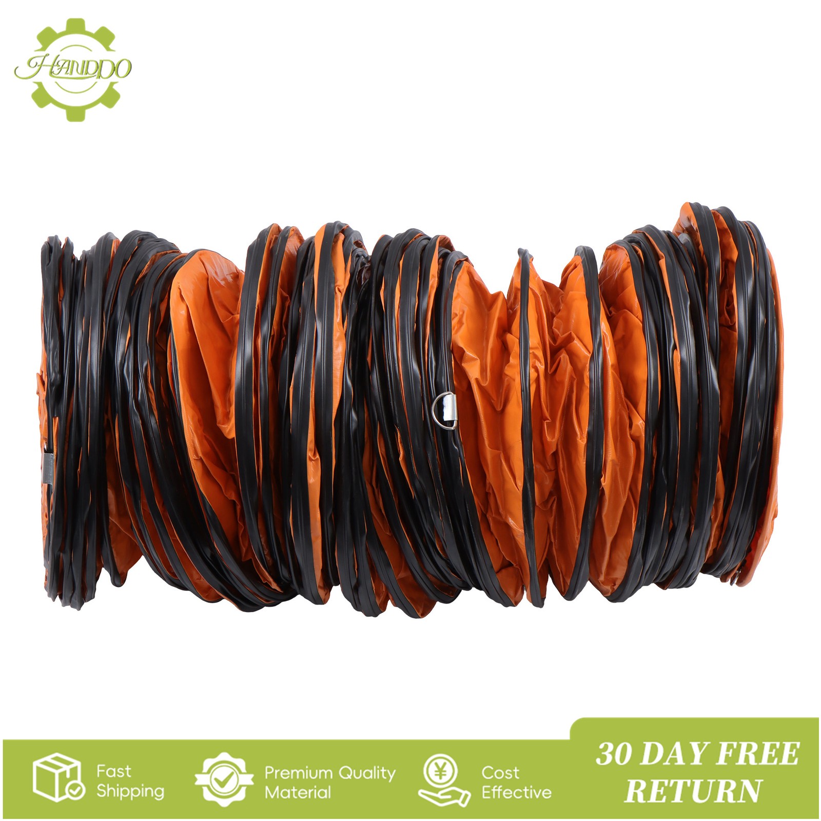 32ft Duct Hosing PVC Flexible Ducting Hose for 12inch Utility Blower Exhaust Fan