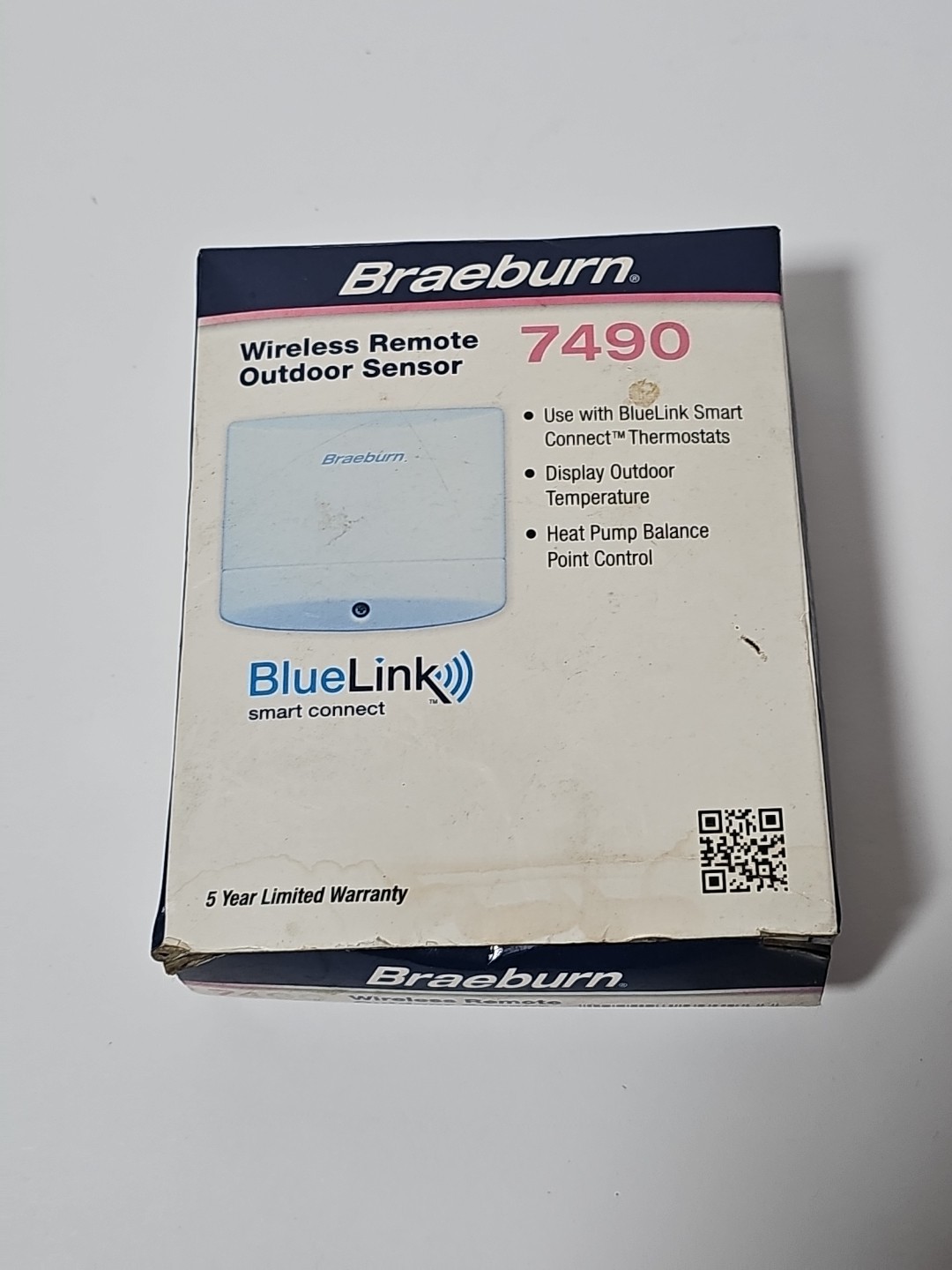 NEW Braeburn 7490 Remote Outdoor Wireless Temperature Sensor