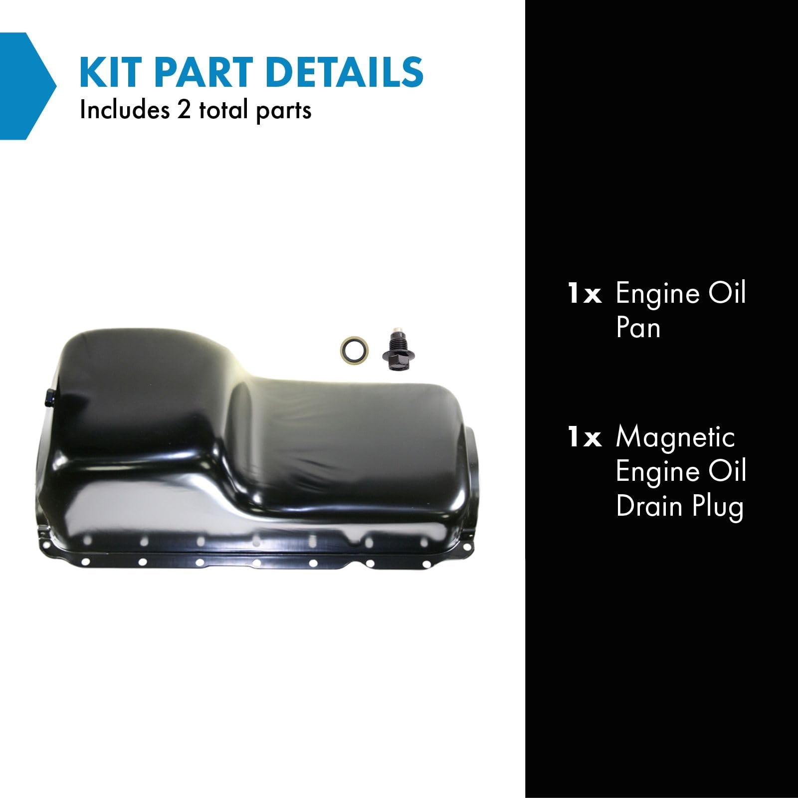 Trq Engine Oil Pan Compatible 72-91 Dodge 74-83 Plymouth