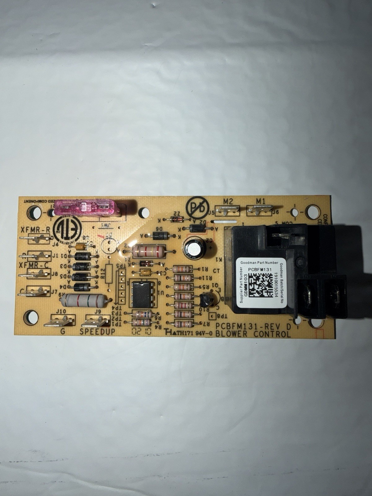 Goodman PCBFM131-REV D Blower Control Board 208/240V 2.64A for ARUF303016CA