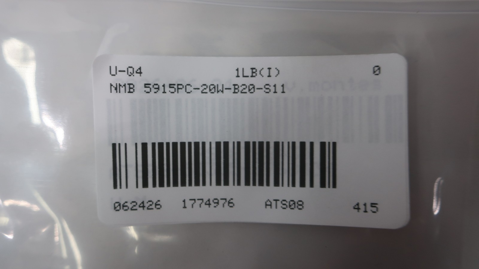Nmb 5915PC-20W-B20-S11 5-1/2in Cooling Fan 200-240v-ac 1ph
