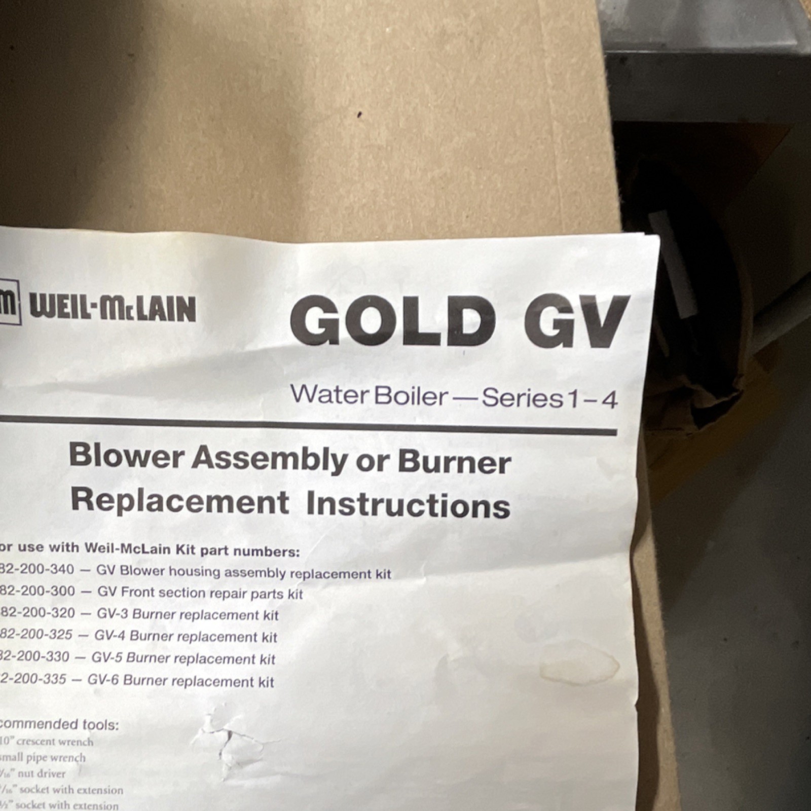 Fasco Blower Assembly 71622941 for Weil-McLain Gold GV Series 1-4, 120V