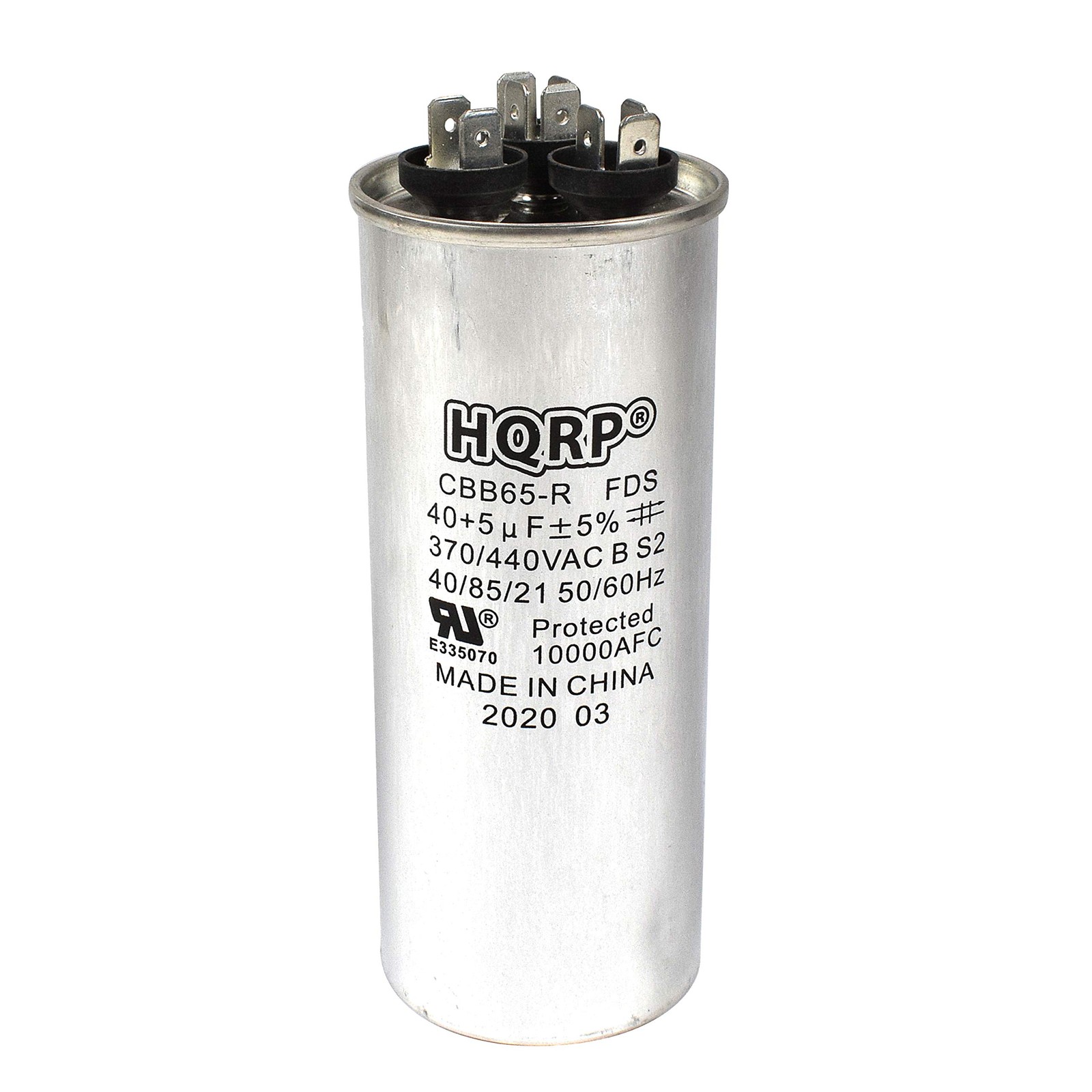 HQRP 40uf+5uF 370-440V Dual Run Capacitor AC Electric Motor Start HVAC…