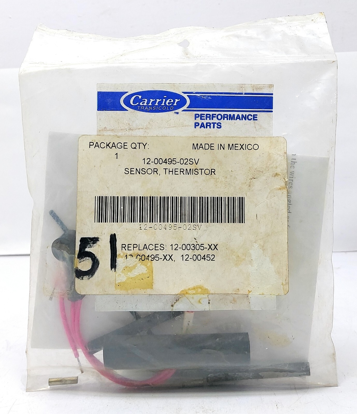 Carrier Transicold 12-00495-02SV Sensor Thermistor 12-00452 Mexico