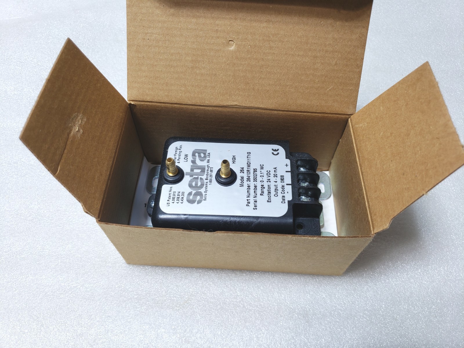 Setra 26410R1WD11T1G 264 Series Differential Pressure Transducer N£W