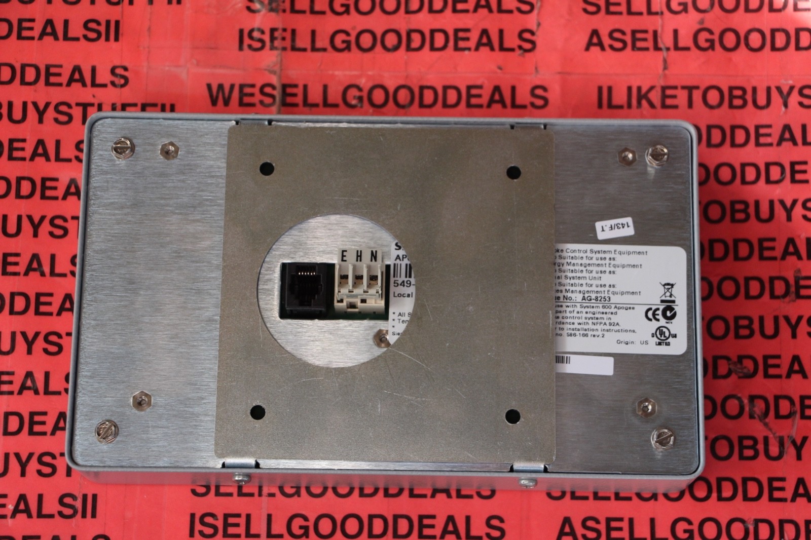 Siemens 549-301 Apogee Operator Interface Unit 549301