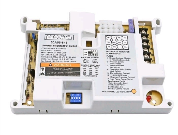 50A55-843 Furnace Control Board, Universal Integrated Furnace Control Board