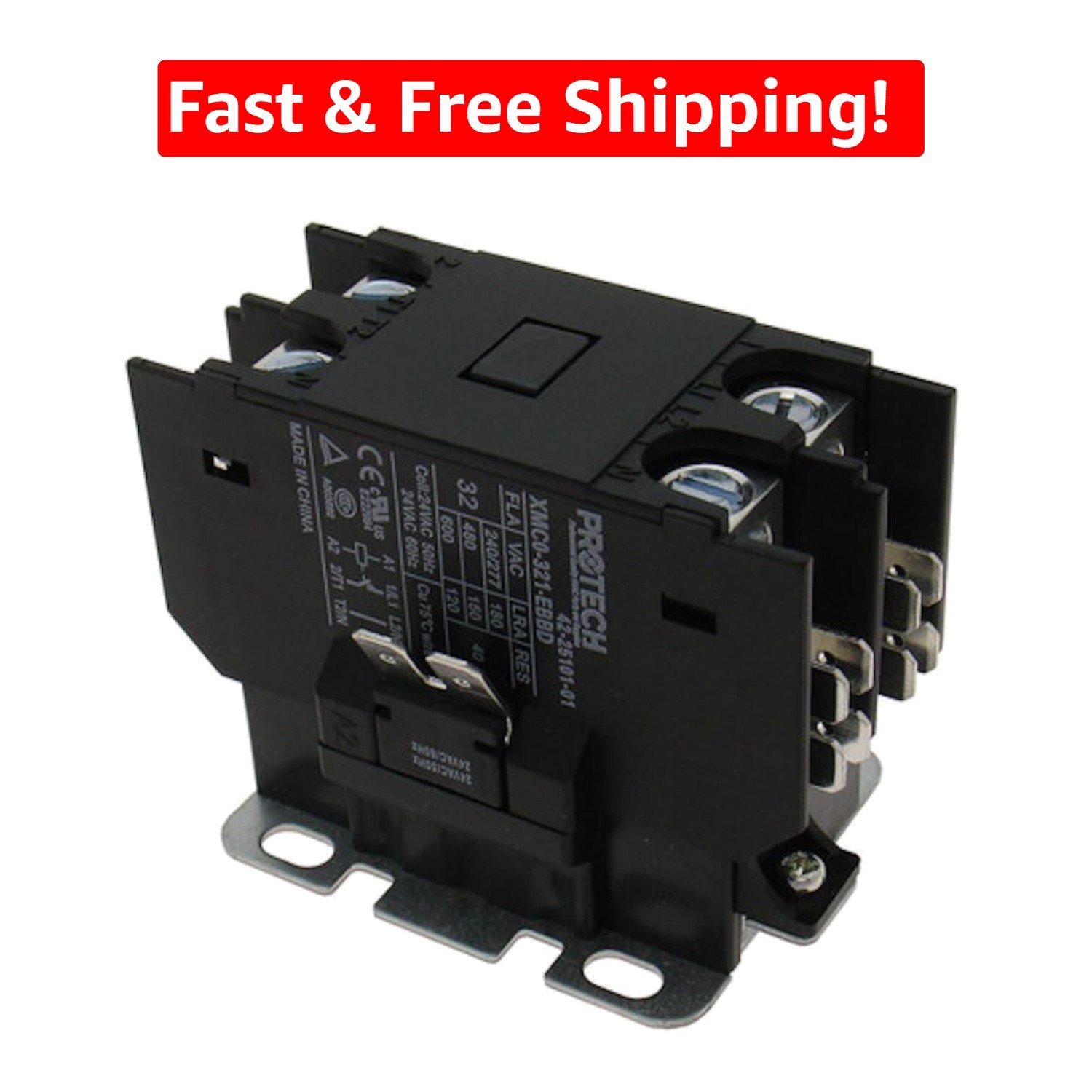 Versatile Ruud 30A 1 Pole Contactor in Copper – Efficient 24V Coil Operation