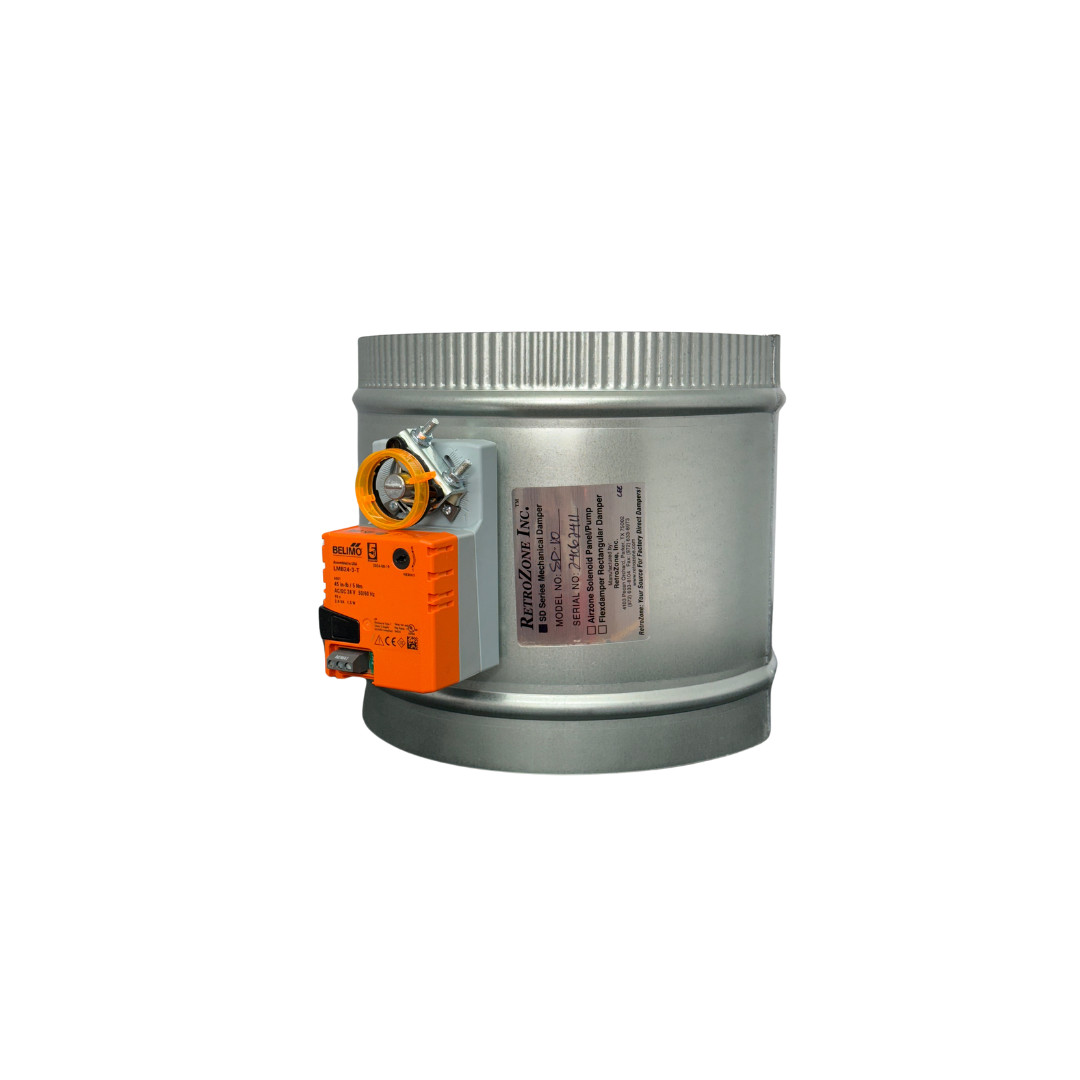 SD 10″ Motorized 24v round zone control damper dampner Belimo 3 wire