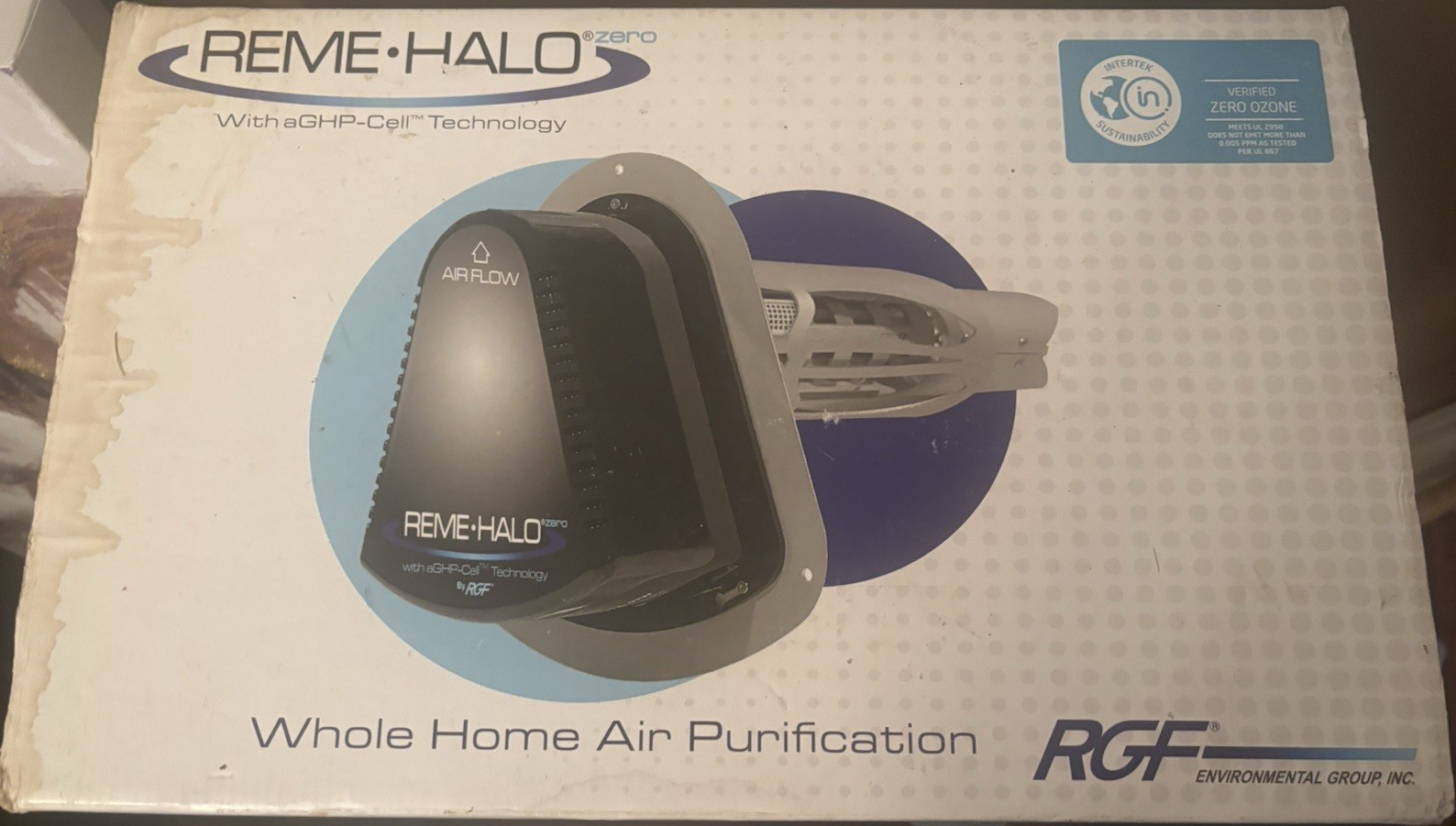 RGF REME HALO Zero Ducted Air Purifier UV-C Light Zero Ozone Ionization