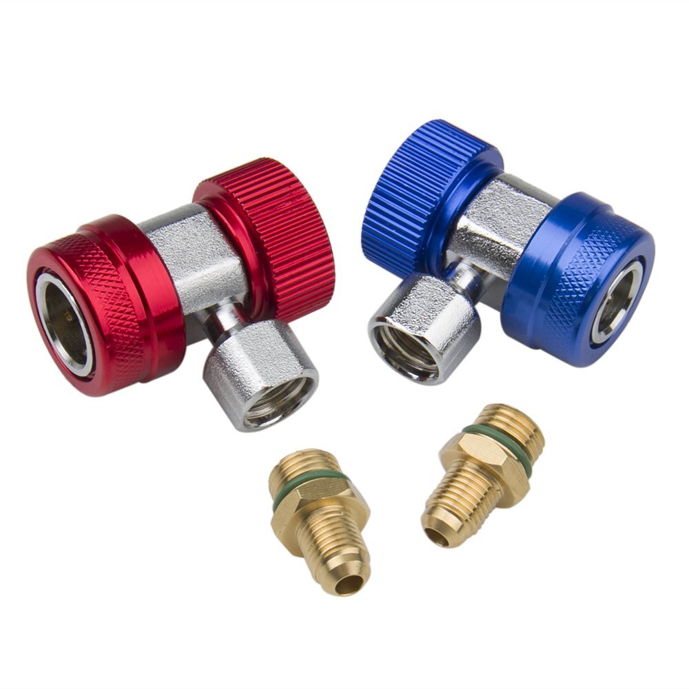 2 Car Adapter AC Air Adjustable Quick High Low Adapter Connector Couplers Kit