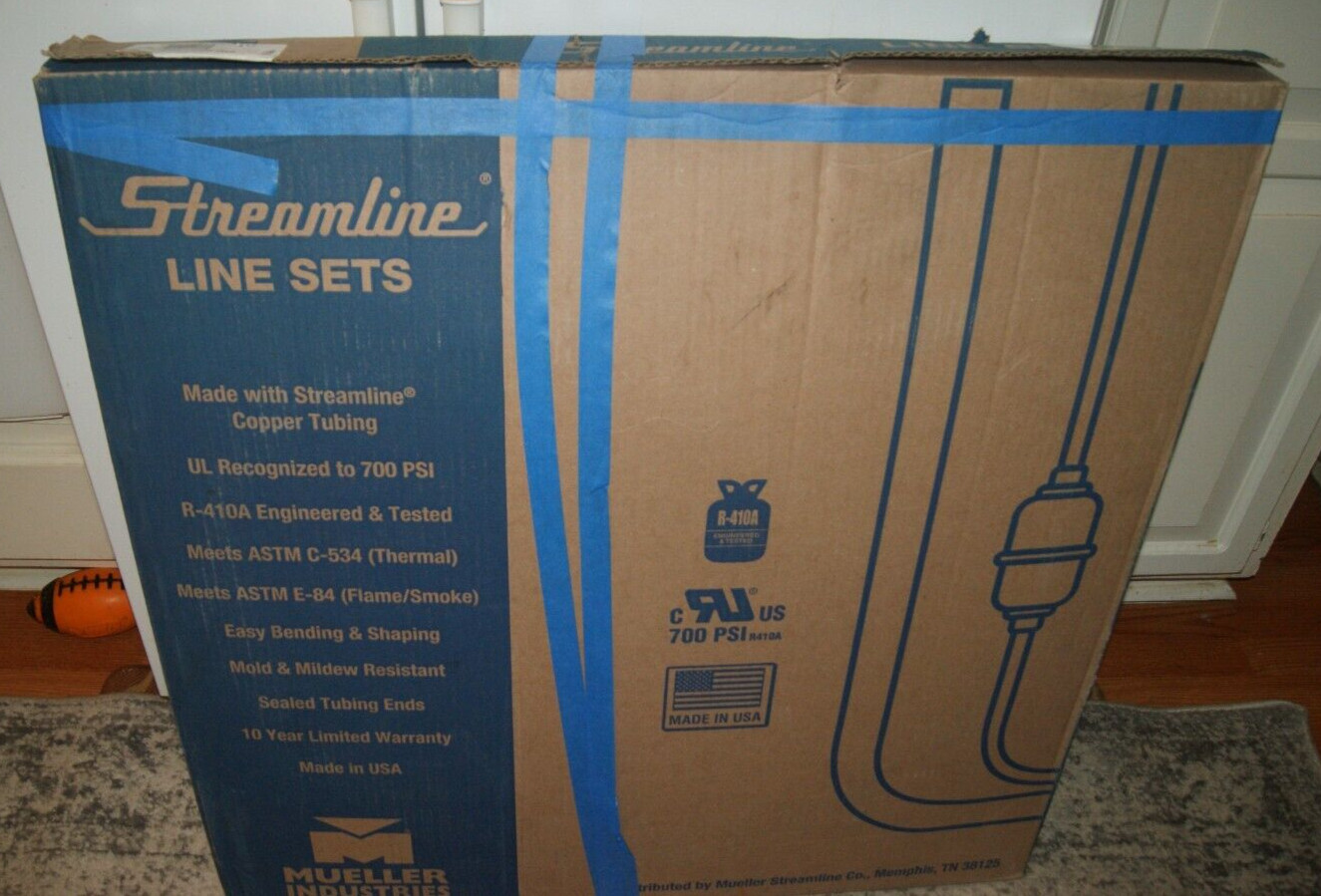 STREAMLINE R410A 1/4X1/25X 1/2 50FT AC COPER TUBE LINE