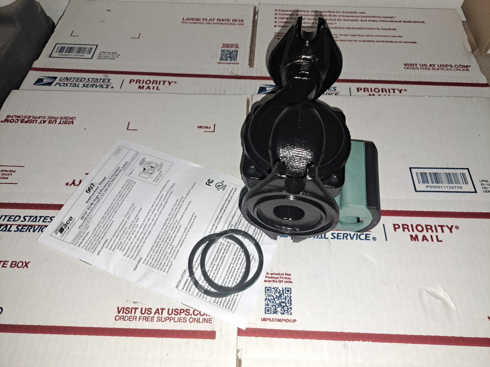 TACO 007e-2F2 ECM High Efficiency CARTRIDGE CIRCULATOR PUMP – 09/25 Model 007 F5