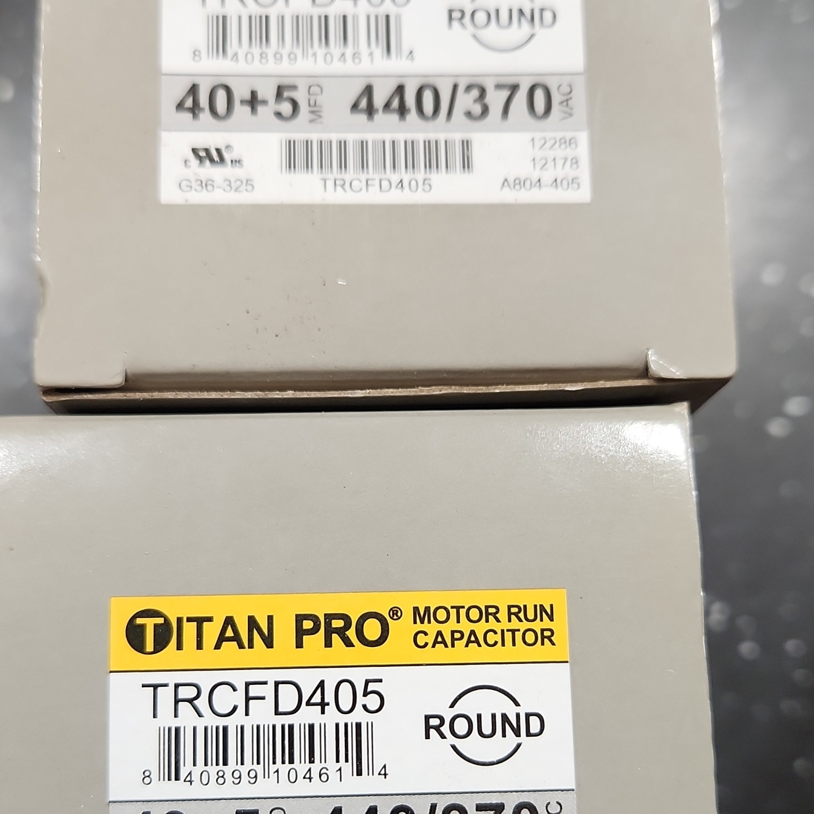 Titan Pro Motor Run Capacitor 40+5 MFD 440/370 V TRCFD405